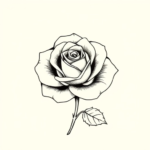 cute symmetrical pretty rose